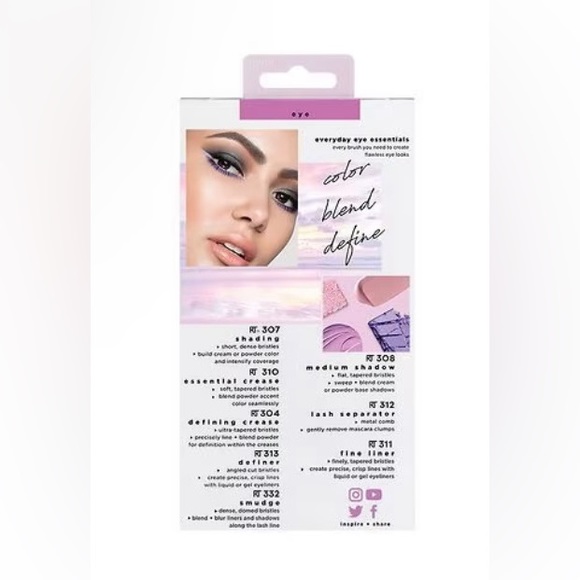 Real Techniques Makeup Brush Set Everyday Eye Essentials - Picture 9 of 14